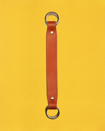 Leather Scarf Link in Tan