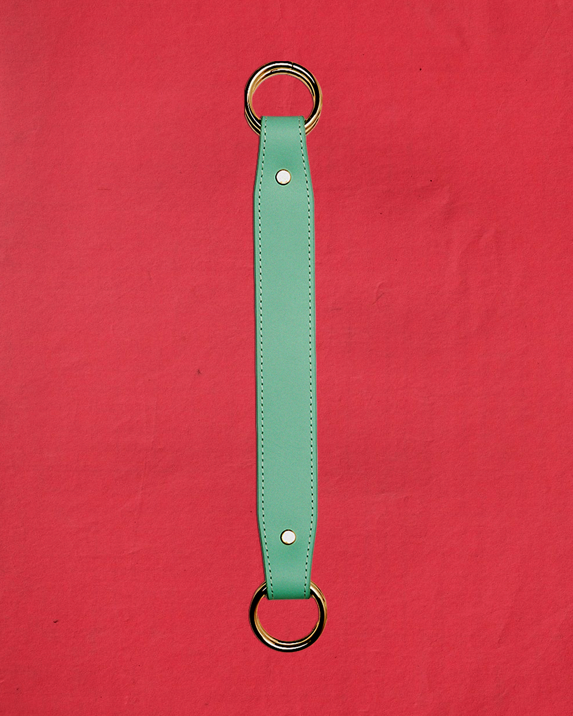 Leather Scarf Link in Turquoise